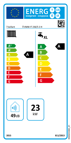 Caldaia a condensazione Vaillant Ecotec Pro VMW 236/5-3 - 24 kW metano  + Termostato SensoHome 380 - A+