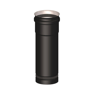 Elemento telescopico M/F diam. 100 mm per scarico fumi stufa a pellet e caldaia a pellet
