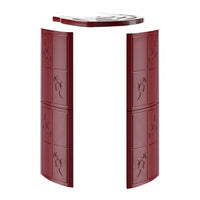 Stufa a pellet Caminetti Montegrappa Alpina M MW24 19,7 kW Idro Bordeaux Lucido Caminetti Montegrappa