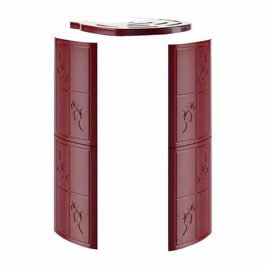 Stufa a pellet Caminetti Montegrappa Alpina M MW24 19,7 kW Idro Bordeaux Lucido Caminetti Montegrappa