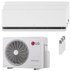Condizionatore LG DUALCOOL Deluxe AI trial split 9000+9000+9000 BTU inverter A+++ wifi unità