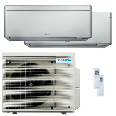 Condizionatore Daikin Stylish Silver dual split 7000+15000 BTU inverter A+++ wifi unità esterna 5 kW