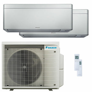 Condizionatore Daikin Stylish Silver dual split 12000+18000 BTU inverter A+++ wifi unità esterna