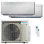 Condizionatore Daikin Stylish Silver dual split 9000+12000 BTU inverter A++ wifi unità esterna 4 kW