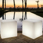 Cubo luminoso da giardino Arkema Iris SL  in resina LLDPE con pannello fotovoltaico