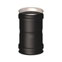 Manicotto F/F diam. 80 mm per scarico fumi stufa a pellet e caldaia a pellet
