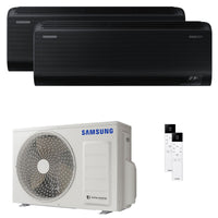 Condizionatore Samsung Windfree Black dual split 7000+7000 BTU inverter A+++ wifi unità esterna 4 kW
