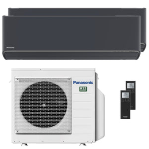 Condizionatore Panasonic Etherea dual split 9000+12000 BTU inverter A++ wifi unità esterna 5.2