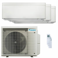 Condizionatore Daikin Stylish Bianco trial split 9000+9000+12000 BTU inverter A++ wifi unità esterna 6.8 kW