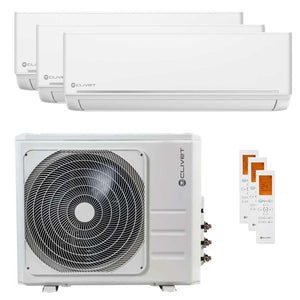 Condizionatore Clivet EZCool trial split 9000+12000+18000 BTU inverter A  unità esterna 12.3 kW