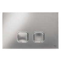 Placca doppio tasto OLI PLAIN Cromato Lucido