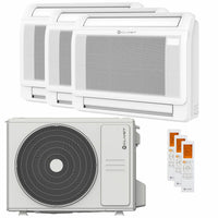 Condizionatore Clivet CONSOLE 3 trial split 9000+9000+12000 BTU inverter A++  unità esterna 6.2 kW