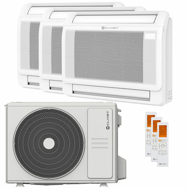 Condizionatore Clivet CONSOLE 3 trial split 9000+12000+12000 BTU inverter A++  unità esterna 7.9 kW