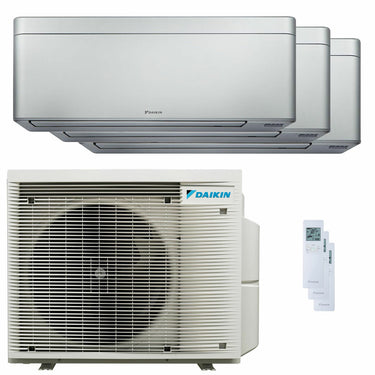 Condizionatore Daikin Stylish Silver trial split 7000+7000+18000 BTU inverter A++ wifi unità esterna 6.8 kW