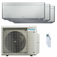 Condizionatore Daikin Stylish Silver trial split 7000+9000+15000 BTU inverter A+++ wifi unità esterna 5 kW