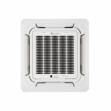 Condizionatore Clivet BOX 2 650x650 cassetta 4 vie dual split 9000+12000 BTU inverter A++  unità esterna 5.3 kW