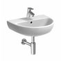 Lavabo 55 Geberit Selnova 55 cm monoforo sospeso bianco lucido