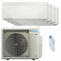 Condizionatore Daikin Stylish Bianco quadri split 9000+9000+12000+18000 BTU inverter A++ wifi unità esterna 7.4 kW