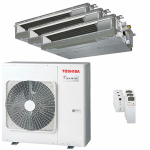 Condizionatore Toshiba Canalizzabile U2 trial split 9000+9000+12000 BTU inverter A+++ unità esterna 
