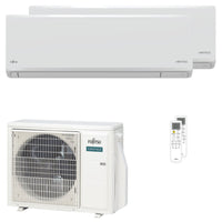 Condizionatore Fujitsu Serie KN WiFi dual split 12000+12000 BTU inverter A+++ wifi unità esterna 5 kW