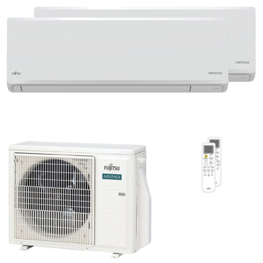 Condizionatore Fujitsu Serie KN WiFi dual split 9000+9000 BTU inverter A+++ wifi unità esterna 5 kW