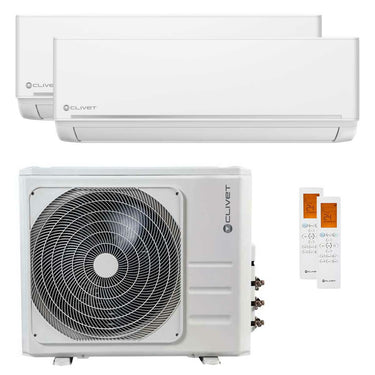 Condizionatore Clivet EZCool dual split 12000+24000 BTU inverter A++  unità esterna 10.5 kW