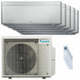 Condizionatore Daikin Stylish Silver penta split 9000+9000+9000+12000+15000 BTU inverter A++ wifi unità esterna 7.8 kW