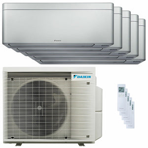 Condizionatore Daikin Stylish Silver penta split 9000+9000+9000+9000+15000 BTU inverter A++ wifi uni