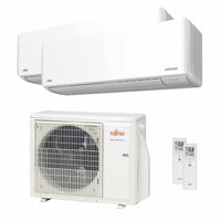 Condizionatore Fujitsu Serie KMCG WiFi dual split 12000+12000 BTU inverter A+++ wifi unità esterna 5 kW