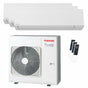 Condizionatore Toshiba SHORAI Edge White trial split 9000+9000+16000 BTU inverter A+++ wifi unità esterna 7 kW