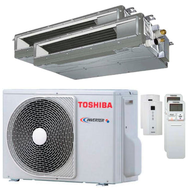 Condizionatore Toshiba Canalizzabile U2 dual split 9000+16000 BTU inverter A++ unità esterna 5,2 kW