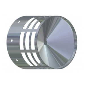 Griglia di scarico fumi caldaia a condensazione diam. 100 mm. inox