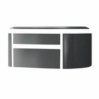 Stufa a pellet Edilkamin Vyda2 H 22 Up 22,8 kW Idro WiFi Grigio scuro Edilkamin