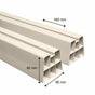 Supporto a pavimento Gia 80x80x450mm