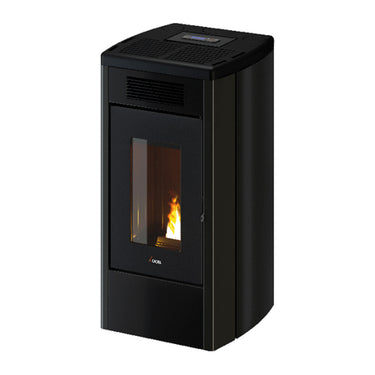 Stufa a pellet Cadel Atena Plus 14 ad aria canalizzata 14 kW - WiFi ANTRACITE