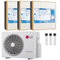 Condizionatore LG ARTCOOL Gallery LCD trial split 9000+12000+12000 BTU inverter A+++ wifi unità esterna 6.2 kW