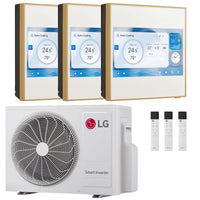 Condizionatore LG ARTCOOL Gallery LCD trial split 9000+9000+12000 BTU inverter A+++ wifi unità esterna 6.2 kW