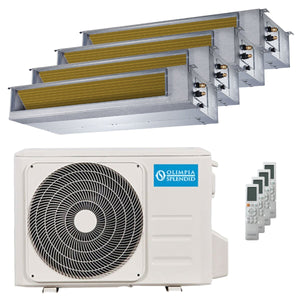 Condizionatore Olimpia Splendid Nexya S6 E Duct quadri split 9000+9000+9000+12000 BTU inverter A+