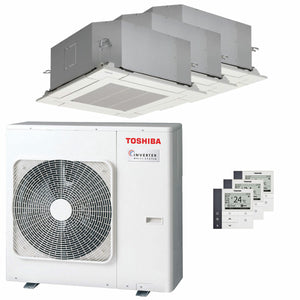 Condizionatore Toshiba Cassetta compatta U2 a 4 vie trial split 9000+12000+16000 BTU inverter