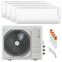 Condizionatore Clivet Cristallo 2 quadri split 9000+9000+9000+9000 BTU inverter A++ wifi unità esterna 8.2 kW