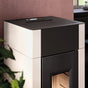Stufa a pellet CADEL Cristal 9 ad aria 8,5 kW - WiFi BIANCO