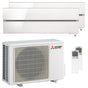 Condizionatore Mitsubishi Electric Kirigamine Style MSZ-LN dual split 9000+9000 BTU inverter A++ wifi esterna 4,2 kW bianco