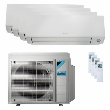 Condizionatore Daikin Perfera All Seasons quadri split 9000+9000+12000+18000 BTU inverter A++ wifi unità esterna 7.8 kW