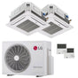 Condizionatore LG Cassetta 4 vie LG dual split 12000+18000 BTU inverter A+++  unità esterna 5.3 kW