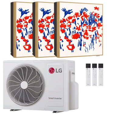 Condizionatore LG ARTCOOL Gallery PHOTO trial split 9000+9000+12000 BTU inverter A+++ wifi unità esterna 6.2 kW