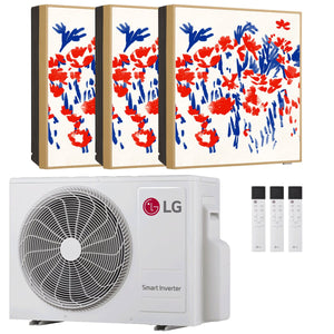 Condizionatore LG ARTCOOL Gallery PHOTO trial split 9000+12000+12000 BTU inverter A+++ wifi unità