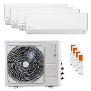 Condizionatore Clivet EZCool quadri split 9000+12000+12000+18000 BTU inverter A++  unità esterna 10.5 kW