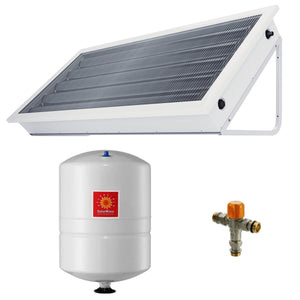 Pannello solare circolazione naturale Pleion Ego 150 bianco 140 litri con accessori installazione