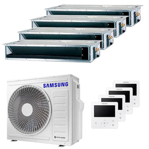 Condizionatore Samsung canalizzato quadri split 9000+9000+9000+9000 BTU inverter A++ unità esterna 8