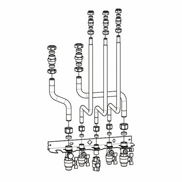 Kit di collegamento idraulico per sistema ibrido Daikin